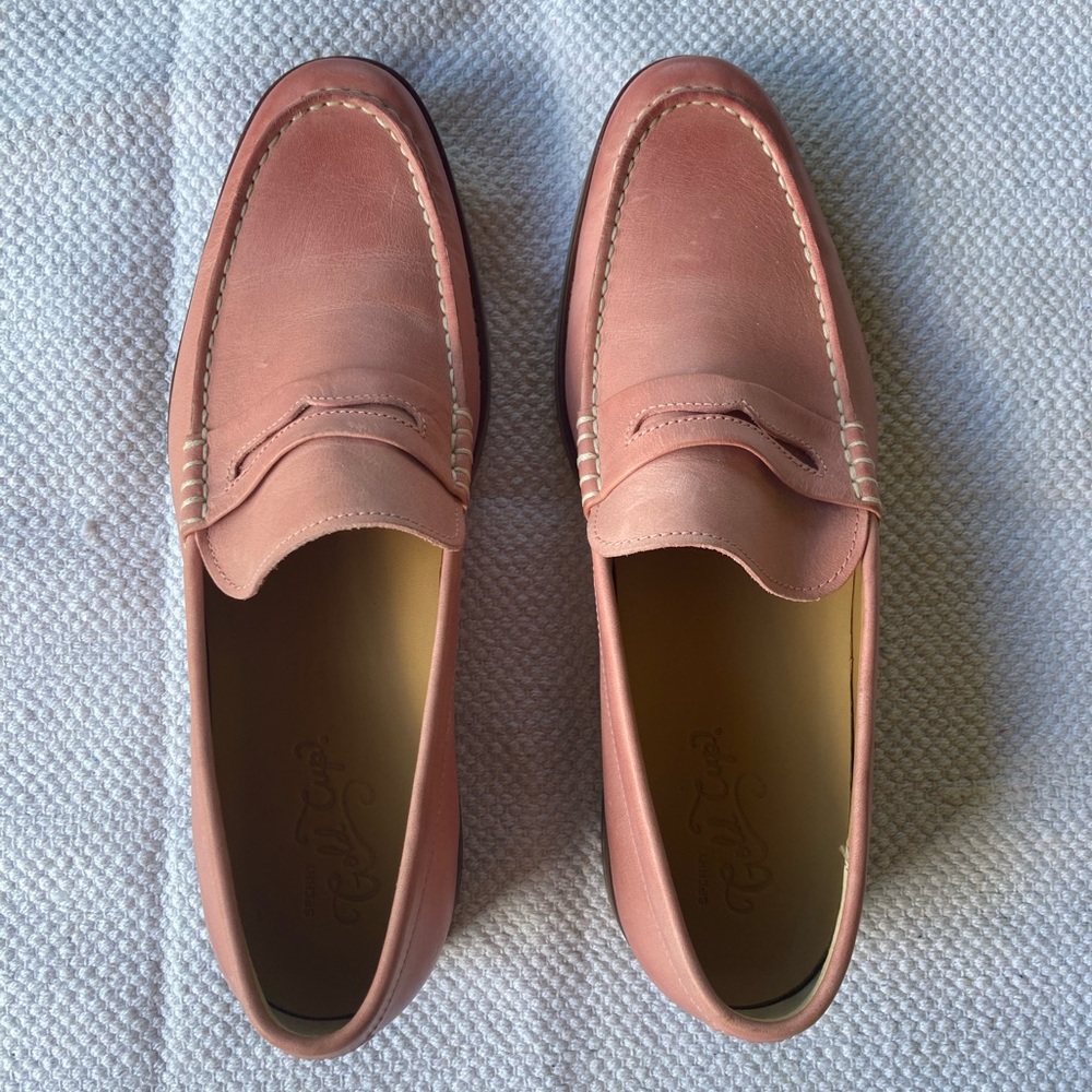 Sperry Gold Cup Coral-Pink Variegated Loafers Men’s 12 Rare Colorway EUC